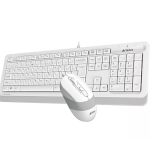 A4 TECH (F1010) USB KABLOLU Q KLAVYE+ MOUSE SET BEYAZ